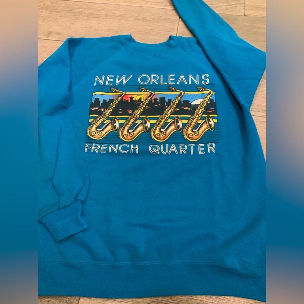 VINTAGE New Orleans French Quarter Jazz crewneck